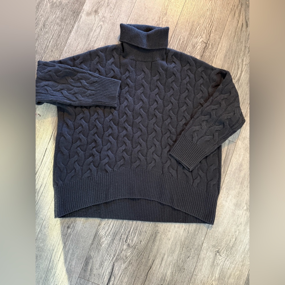 Massimo dutti cashmere wool blend turtle neck sweater